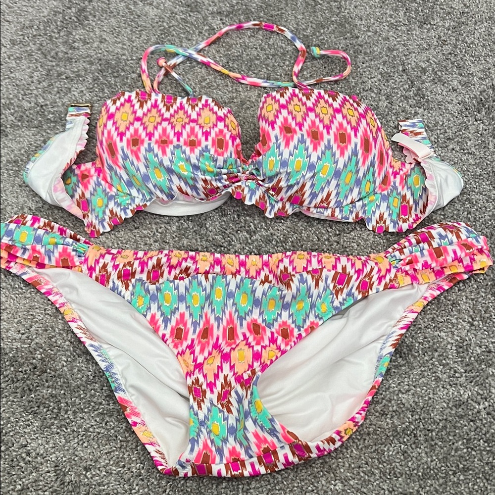 Victoria's Secret Colorful Patterned Bikini